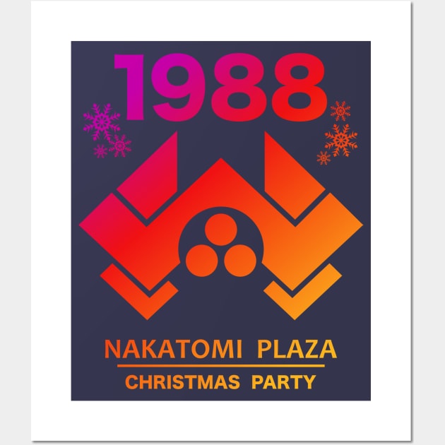 1988 Nakatomi Plaza Christmas Party Wall Art by darklordpug